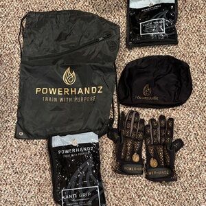 Black and Gold Powerhandz Training Gloves -Basketball